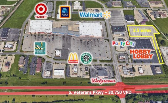 Parkway Pointe Development Opportunity: 3325-3329 South Veterans Parkway, Springfield, IL 62704